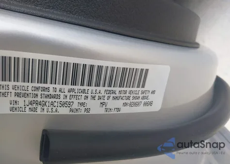2010 Jeep Grand Cherokee Laredo z USA, uszkodzony, nr VIN 1J4PR4GK1AC150597